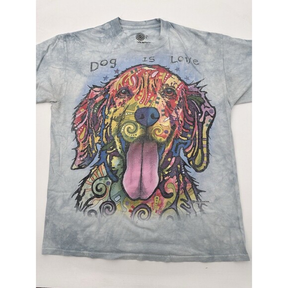 2015 The Mountain Tie Dye Dog Is Love art size L - Picture 1 of 8
